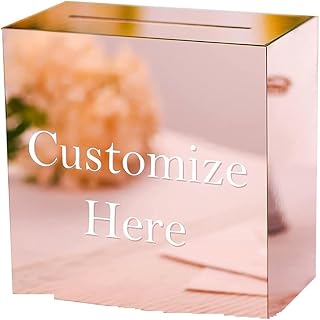 BuzóN De Boda Caja de tarjetas grande DIY, sobre grande, caja de tarjetas de regalo, caja de dinero de boda for decoraciones de cumpleaños, ducha de aniversario Caja Para Tarjetas De Boda(Color:Rose A