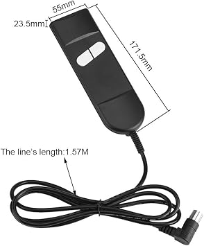 Recliner Hand Switch Remote Control, Electric Recliner Chair Hand Switch Remote Control, Remote Hand Control with 2 Button 5 Pins Connection, Electric Lift Recliner Chair, for Lift Chairs Recliner
