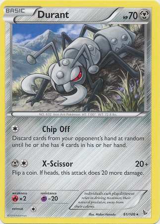 Amazon.com: Pokemon - Durant (61) - XY Flashfire : Toys & Games
