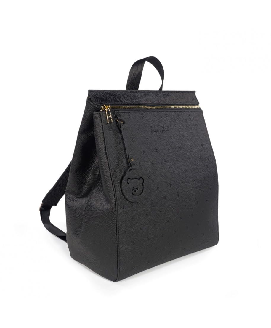 Pasito a Pasito London Black - Mochila Cambiador Unisex bebé