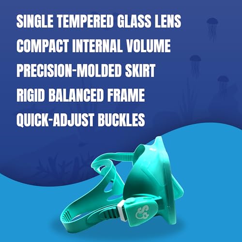 Image of Mako Single-Lens Scuba Diving Mask, Low Volume