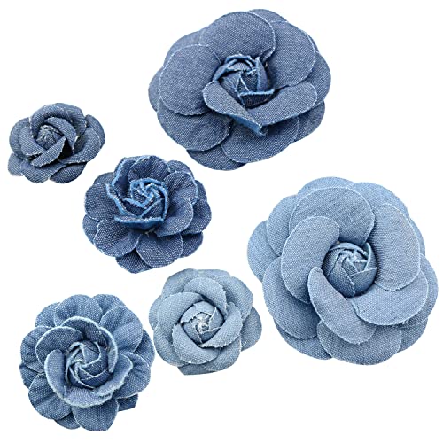 Denim Decorative Flowers
