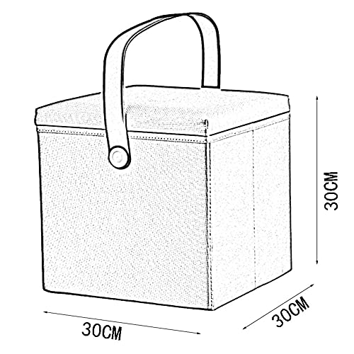 Repose-pied de rangement pliable carr&eacute; pour lib&eacute;rer de l\'espace - 5
