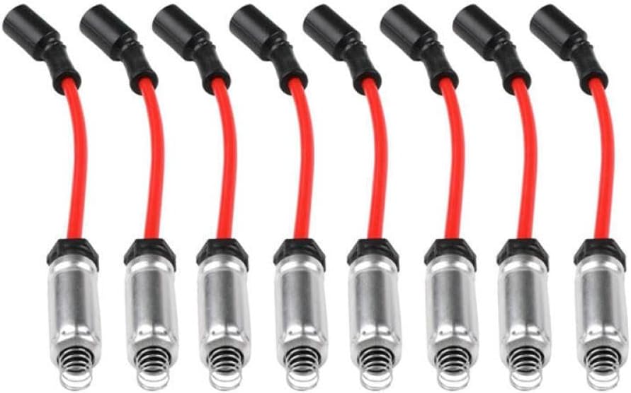 758EE 748UU Spark Plug Wire Set 2.5mm Compatible With Automotive Motorcycle Parts Sierra 1500 2014 2015 2016 2017 2018 Silverado 1500