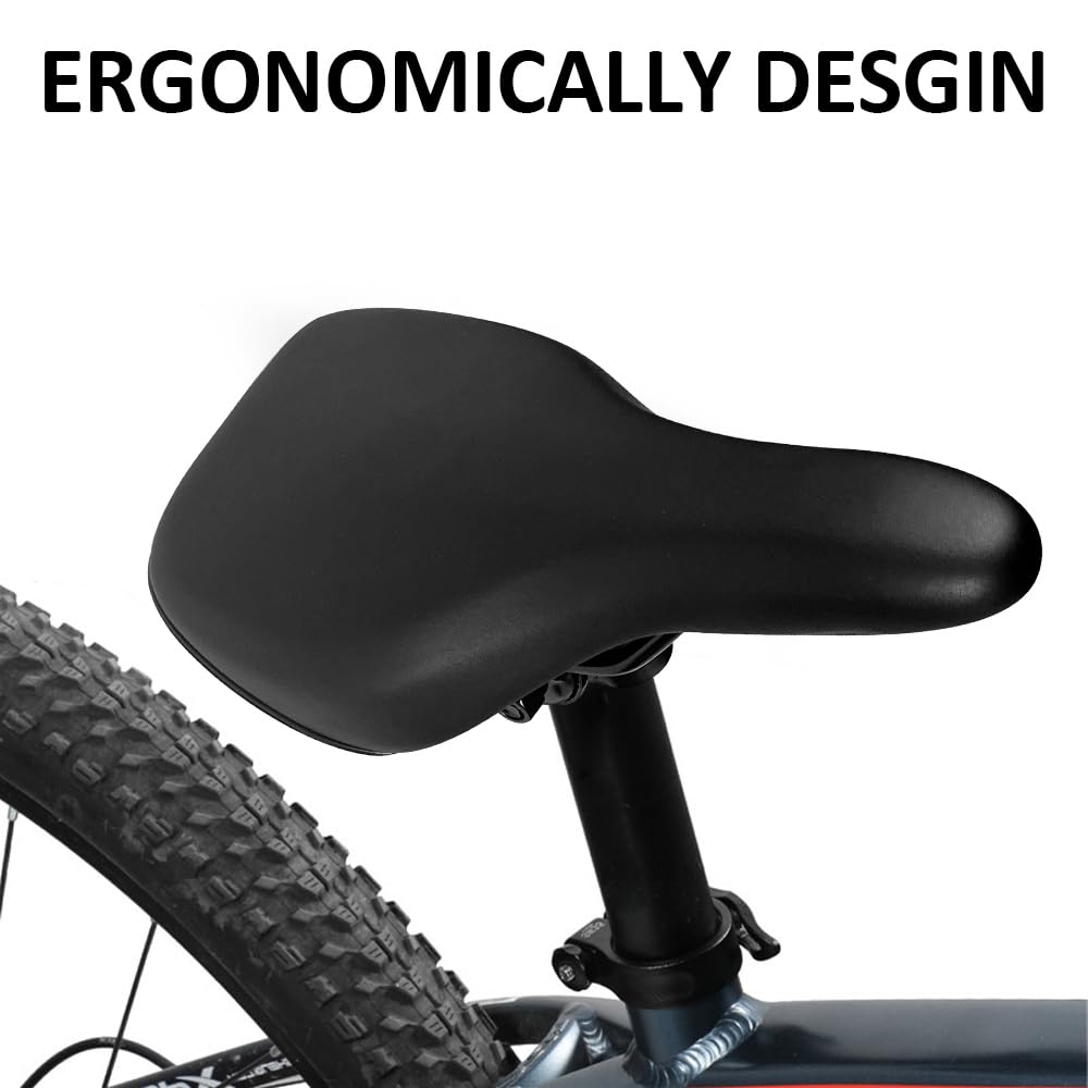 Asiento de bicicleta para 14, 16, 18, 20 pulgadas, sillín de bicicleta para niños, sillín de repuesto para bicicleta de niños, 129 (negro)