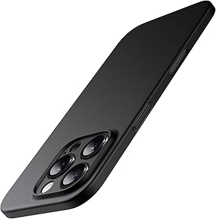 Ultra Slim Case for iPhone 16 Pro 6.3 Inch, Camera Lens Full Protection, Lightweight Matte Finish PP Hard Minimalist Cover (Black)