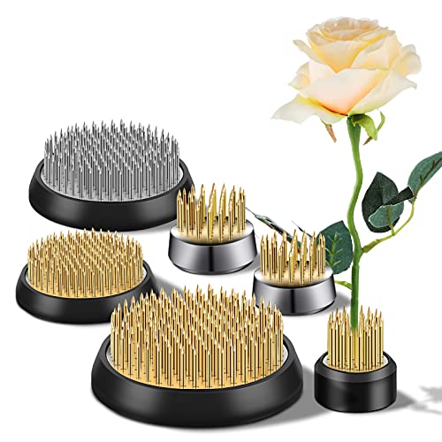 6 Pieces Flower Frog Round Flower Arranger Frog Flower Fixed Tools Japanese Flower Holder Floral Arrangement Pin Holder for Flower Arrangement, Plant Fixation, Plant Decoration