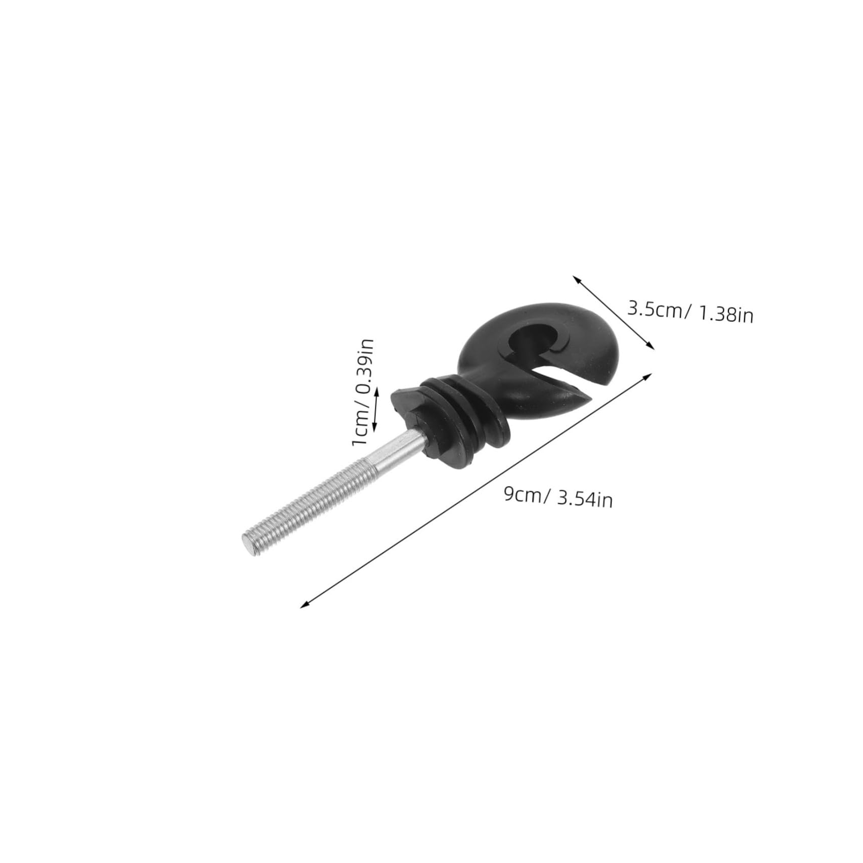 Abaodam 50 Pezzi 50 Pezzi Accessori Isolanti per Recinzioni Elettriche in Acciaio Inox, Perni Avvitabili Tubo Isolante, Chiodi Resistenti alle Intemperie per Pali da Giardino e Uso