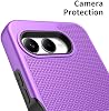 Funda compatible con T-Mobile REVVL 8, con protector de pantalla, protectora de doble capa a prueba de golpes (Púrpura) 8