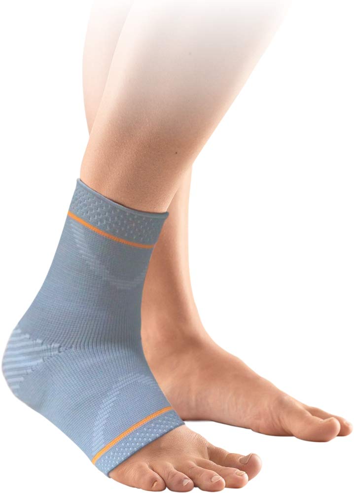 Vissco Ankle Support With Silicone Pressure Pad, for Injured Ankles, Arthritic Pain, Swelling, Stiff Joints, Pain Reliever, Strained or Sprained Ankles - XXL (Grey)