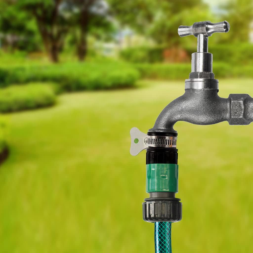 TrustBasket 3/4 Inch Plastic Garden Water Hose Quick Connector with Aqua Water Tap Adapter | Quick connector for Hose Pipe and garden water spray gun Fitting for Kitchen Gardening Car Washing Cleaning