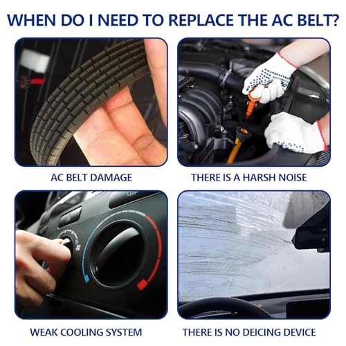 Image of Aramid AC Belt 12576447 for Hummer H2, Chevy Suburban, Avalanche, Silverado, Tahoe, GMC Yukon, Sierra, Cadillac Escalade Air A /C Compressor Belts