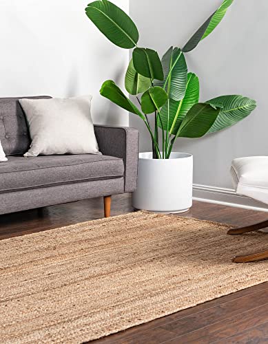 Tapete trenzado de yute Rugs.com 99x79 cm natural miniatura 4