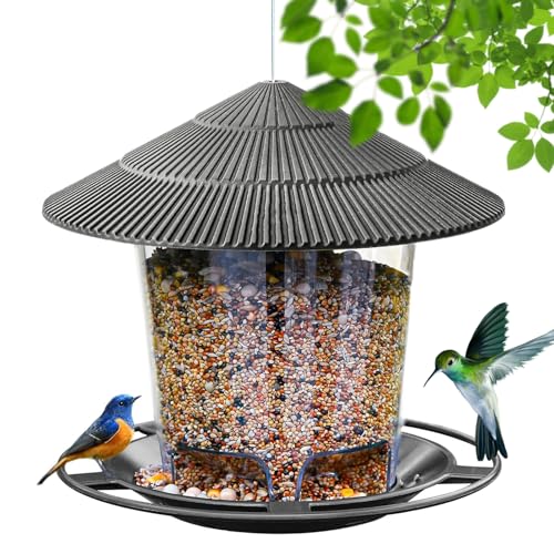 Comedero Pajaros Exterior,Bird Feeder,Comedero Pajaros Exterior Colgar De Abs,Comedero Colgante Para PáJaros Para Exterior Jardin Balcon Arbol Gorriones PequeñOs,Para Gorriones Y Varias Aves Silvestre