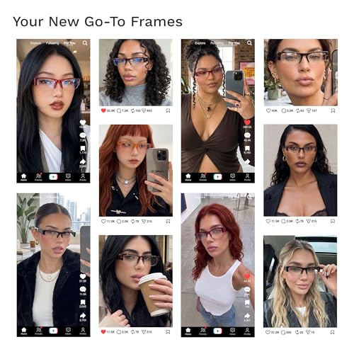 Image of livho Blue Light Blocking Glasses for Women and Men, Lightweight Metal Frame Computer Glasses, Anti Eye Strain, UV Protection