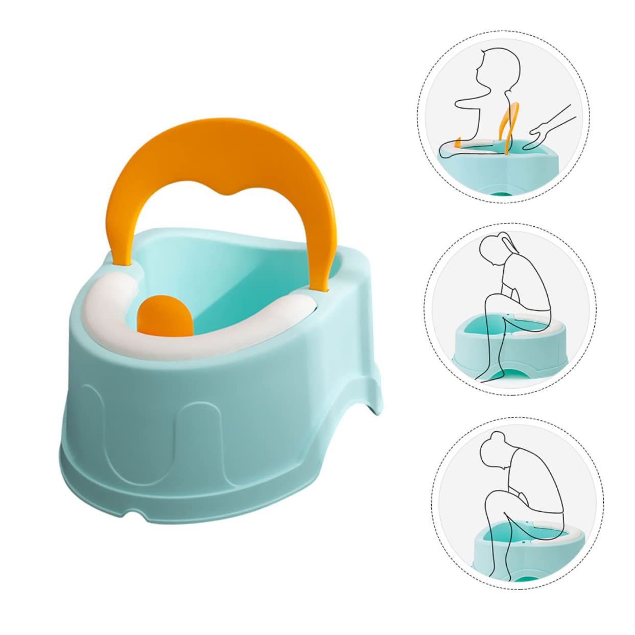 Vaguelly 1pieza Inodoro Infantil Compacto y Duradero Para Niño Niña Asiento Adaptador De Baño Portátil Diseño Atractivo y Práctico Para Uso Casa y Viajes