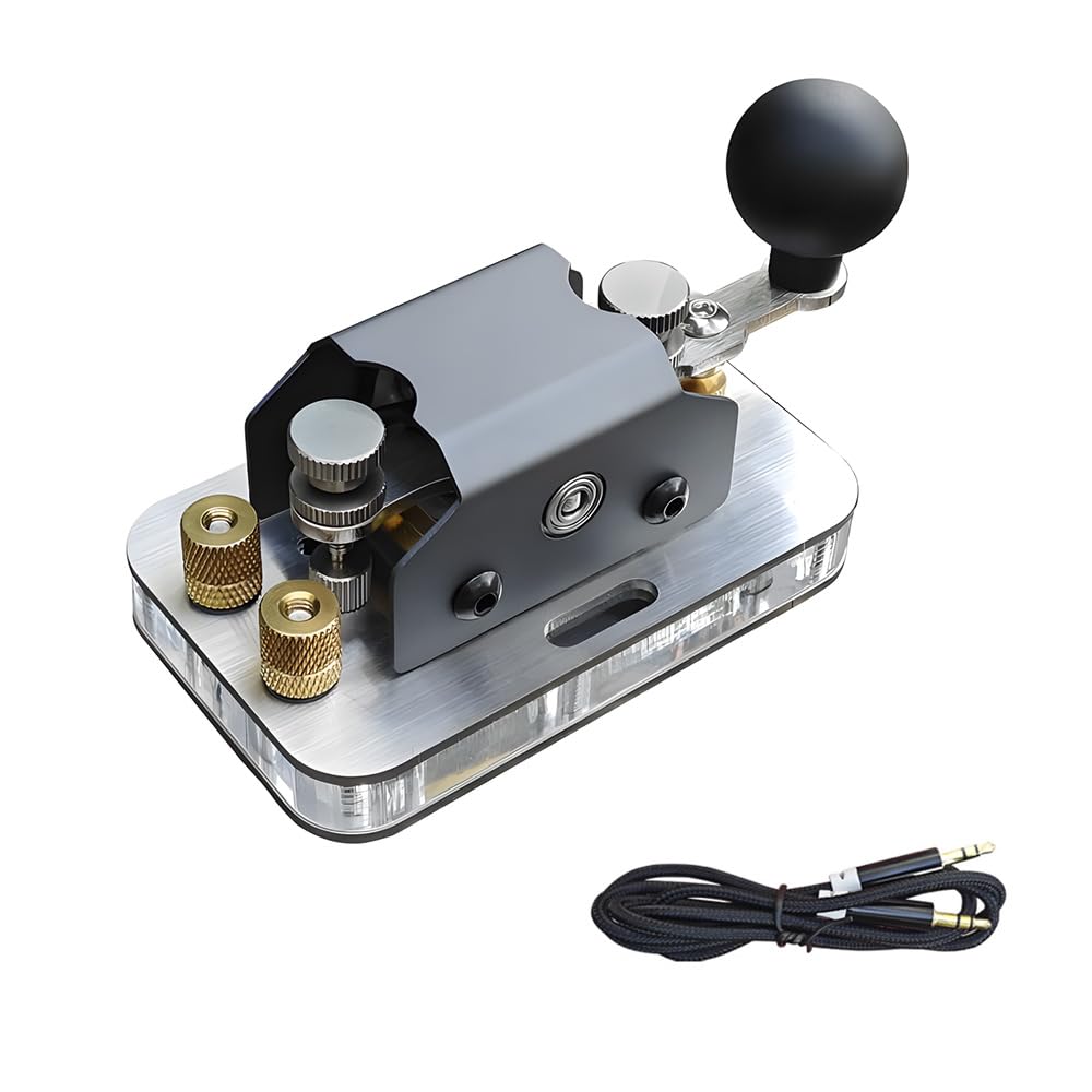 Metal Mini CW Morse Code Training Manual Key Radio Telegraphy Learning Telegraph Transmitter