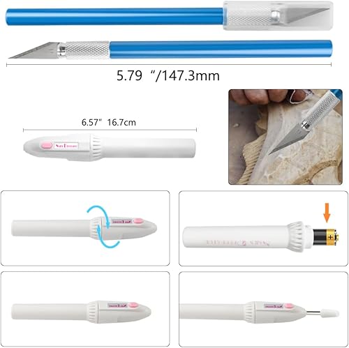 Miniatura 5 de Kit de herramientas profesionales de 15 piezas, modelador, herramientas básicas, juego de manualidades, kit de herramientas de construcción de