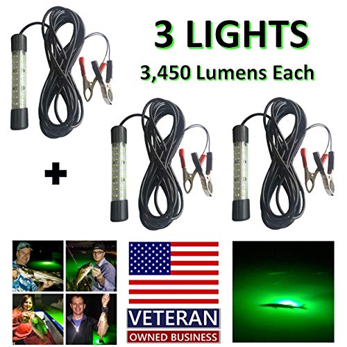 IllumiSea Ultra Bright 3450 Lumen Blue 12v Mini BriteBite Underwater LED Fishing Light