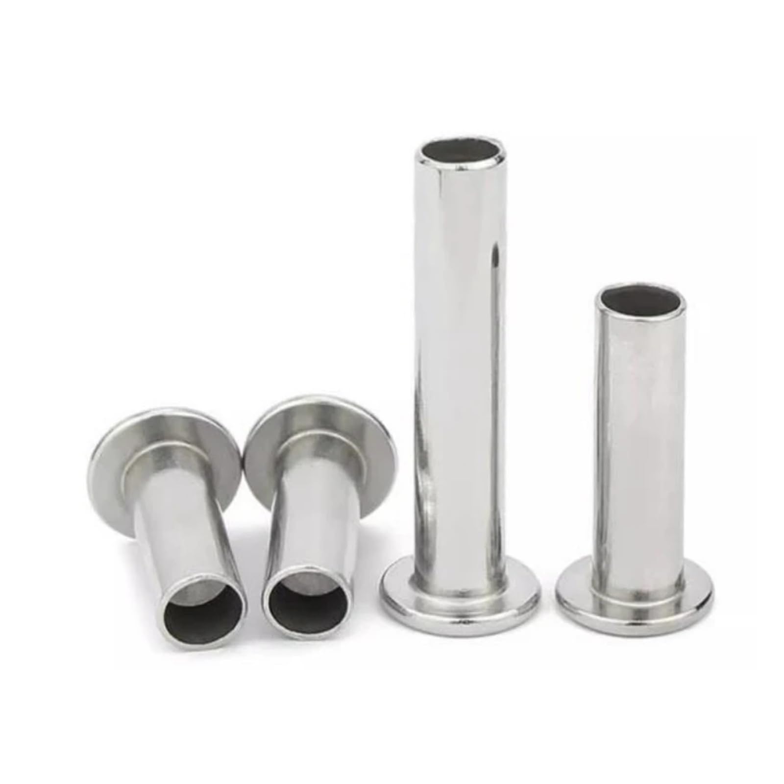 20-400pcs M2 M2.5 M3 M4 M4.5 M5 M6 M8 304 Stainless Steel Flat Truss Head Semi-hollow Semi-tubuler Shank Rivet(30mm,M5-100pcs)