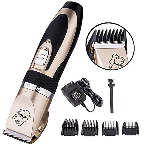 Kit Toelettatura Cani Veeconn Silenzioso Ricaricabile 11 Pezzi Con Lama Acciaio
