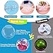 Voaesdk 2Pcs Large Sphere Resin Molds, 4'' & 3'' Clear Silicone Round Ball Moulds, Resin Flower Preservation Kit, Transparent One-Piece Seamless 3D Sphere Epoxy Resin Mold for DIY Craft Home Decor