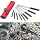 QWORK® 9 Stück Splinttreiber Set, Durchschlag aus Chrom-Vanadium-Stahl, für Automobil-, Uhrenreparatur, Schmuck und Basteln