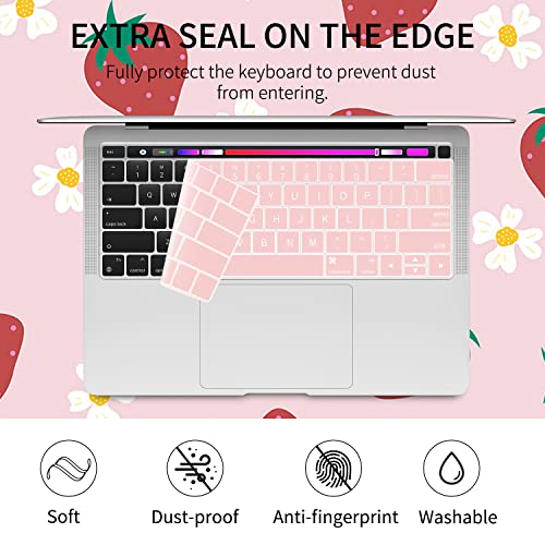 Seorsok Compatible With Macbook Pro 13 Inch Laptop Case 2020 2019 2018 2017 2016 Release A2159/A1989/A1706/A1708 Laptop Hard Shell Case & Keyboard Cover,Cute Lovely Fruit #TOP4