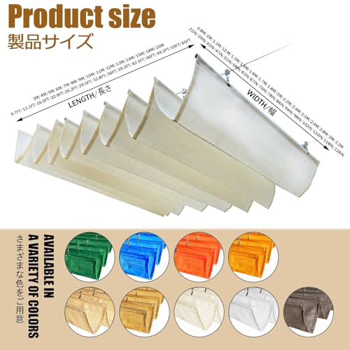 Store banne rétractable télescopique avec protection UV pour patio extérieur