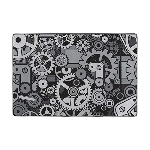 Tapis à engrenages punk durable et résistant pour décoration de maison - 6