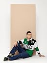 Shop The Arena: Boston Celtics Embroidered Oversized Polo Full Sleeve Green gallery image