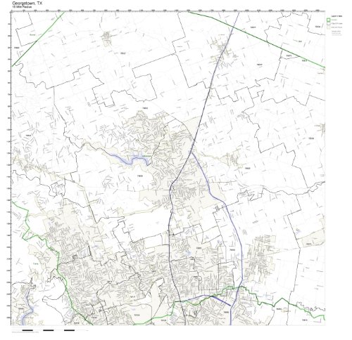 Georgetown, TX ZIP Code Map Not Laminated: Amazon.com: Office Products
