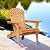 Best Choice Products Folding Adirondack Chair Outdoor Wooden Accent Furniture Fire Pit Lounge Chairs for Yard, Garden, Patio w/ 350lb Weight Capacity - Natural
