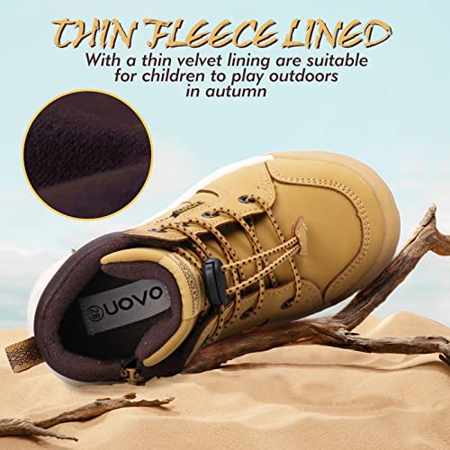 Boys Snow Fashion Boots Winter Waterproof Slip Resistant Outdoor Ankle Walking Sports Shoes (Toddler/Little Kid/Big Kid)2