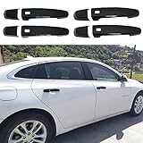 AOKIO Glossy Black Exterior Door Handle Cover Trim for Chevy Malibu 2016-2025 or Equinox 2018-2024 or Traverse 2018-2024 or Impala 2014-2020 or Blazer 2019-2025 with 4 Smart Keyhole