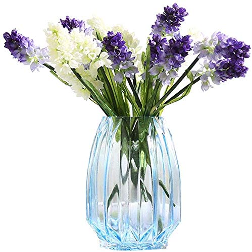 Vase en verre transparent flûte verticale 29,8 x 9 cm modèle A