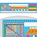 Really Good Stuff Zaner Bloser Cursive Intermediate Self Adhesive Vinyl Desktop Helpers Set of 24