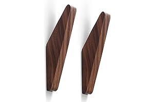 2Pack Wood Hooks Wall Mounted