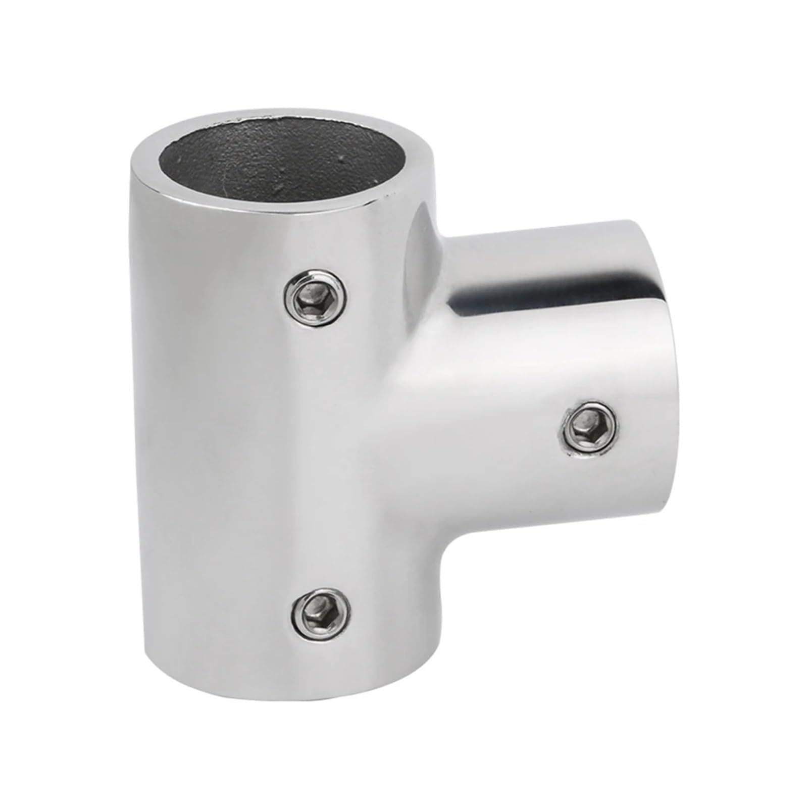 Tees de acero inoxidable 316 90 grados for barco, accesorios pasamanos 3 vías for, Conector tubo, Hardware marino(22mm)