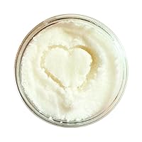 Vista 2 de Glimmer Goddess Exfoliante orgánico de azúcar batida de limón y lavanda, 9.5 onzas, azúcar de caña orgánica con aceite de coco y agave, exfoliante