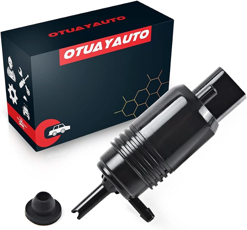 Bomba do lavador do para-brisa OTUAYAUTO 12 V para Chevrolet, GMC, Buick e Cadillac – com ilhó de vedação