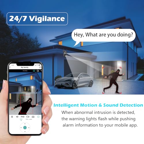 Guoanvision 6Mp Security Camera Outdoor,Dual Lens Outdoor Cameras For Home Security,Ip66 Waterproof,360° Outside Wifi Camera,Auto Tracking& Detection, 2-Way Audio,Night Vision,Sd/Cloud Storage thumb #6