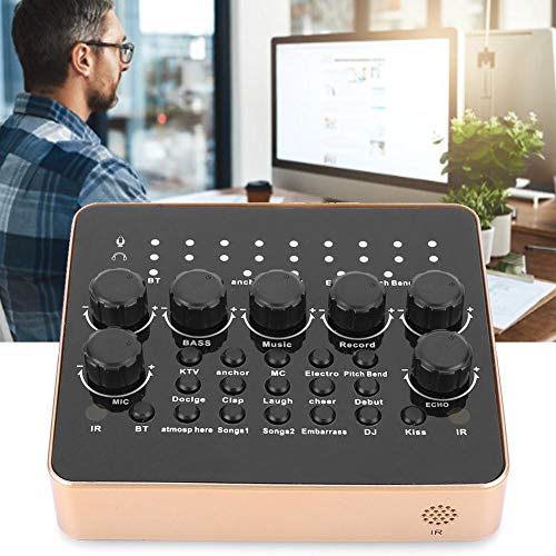 Audio Mixer,Nieuwe KTV Live Broadcast Externe Geluidskaart 3D Microfoon Opname USB Mixer voor Computer - Image 6