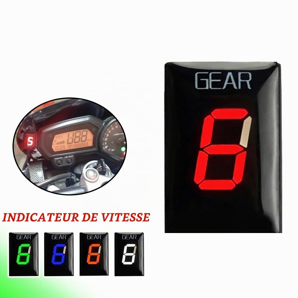 indicateur Rapport engagé pour Ya&maha FZ1 FZ1N FZ6 FZ1S FZ 1 1N 1S FZ 6 S2 FZ6R FZ 6R Accessoires De Moto Indicateur De Vitesse Affichage De Vitesse De Montage ECU Indicateur Vitesse Moto