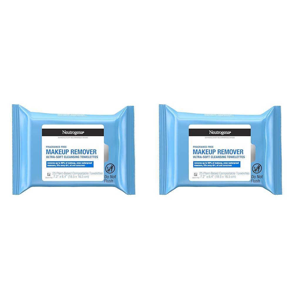 Neutrogena FragranceFree Makeup Remover Wipes, Daily