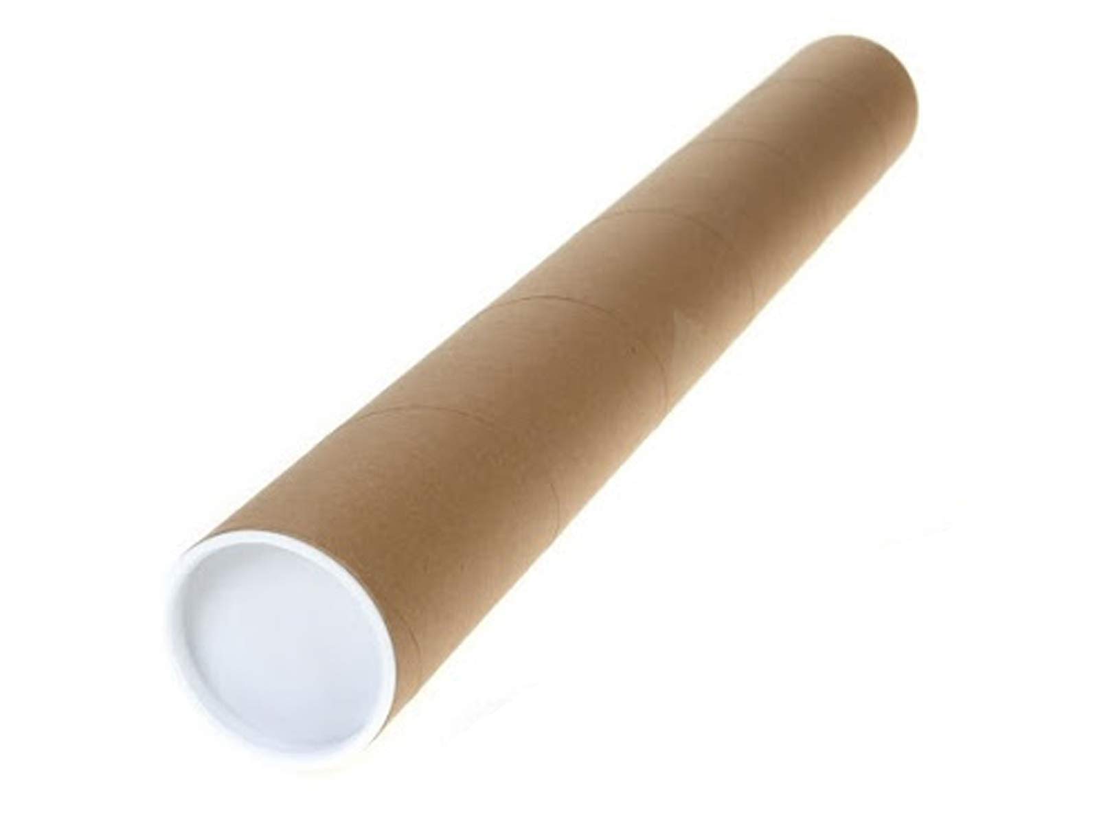 20 tubi CARTONE CON TAPPO PLASTICA SPEDIZIONI POSTALI ALT100x10cm DIAMETRO AVANA