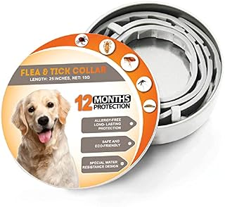 12-Months Cat Flea Collars, Flea Collar for Cats 13 Inches, Flea Treatment Cat from 100% Natural Ingredients, Waterproof Cat Flea Collar, One Size Fits All Flea Treatment Cat Collar