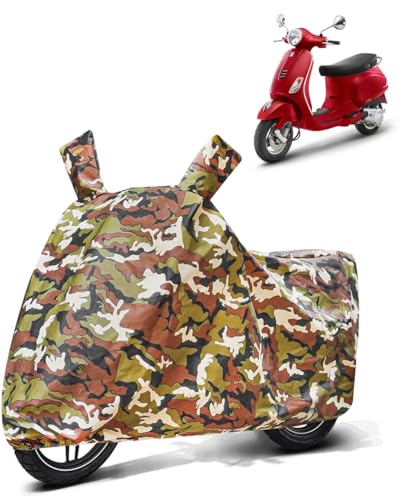 Image of Fabtec Waterproof Bike Cover /Scooty Cover for Vespa ZX (Jungle Print Two Wheeler Cover)