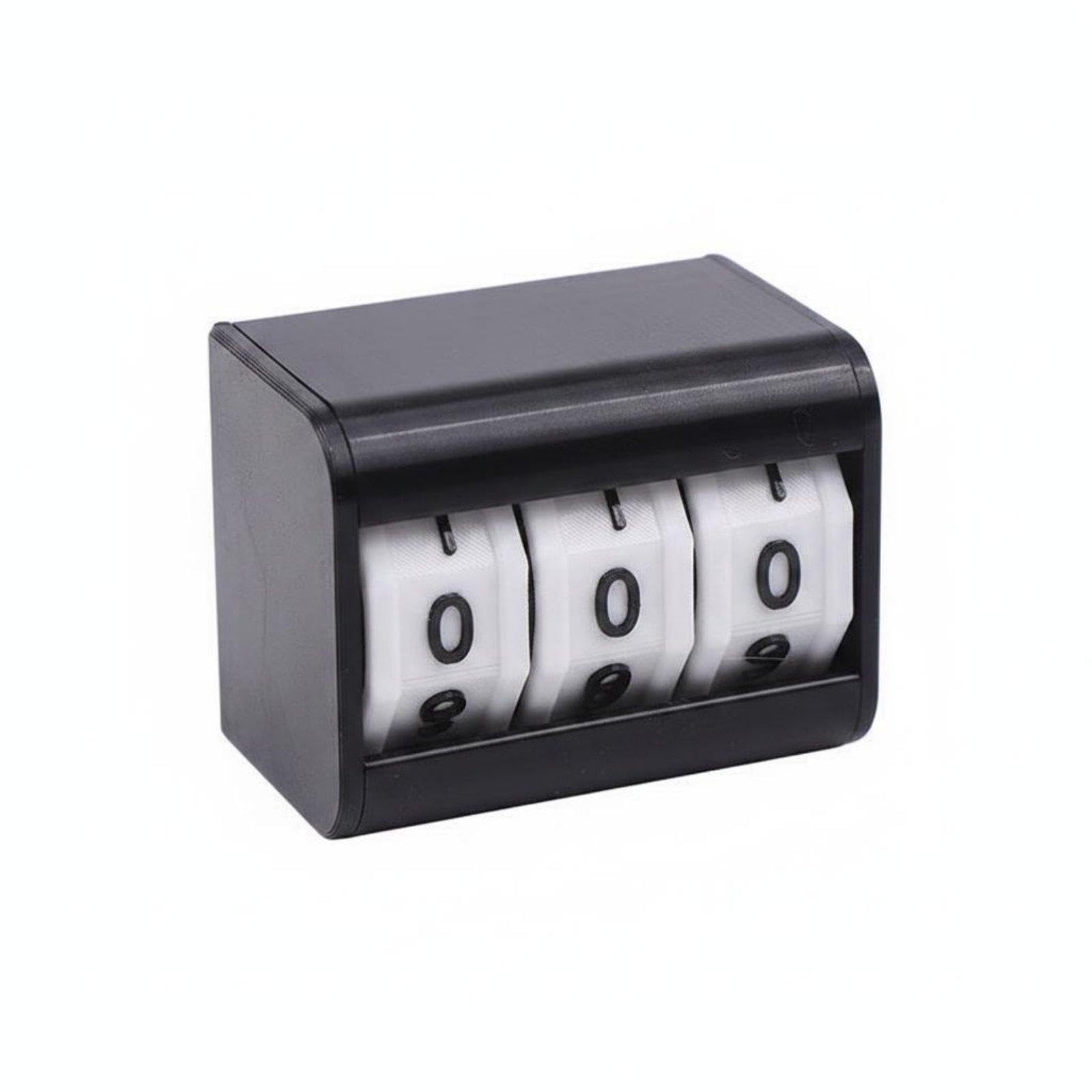 Desktop Number Counter Multi-Use Manual Digit Counter Resettable Counting Tool for Participants, Students, Billiards Table, Board Game Black 3-digit|Business & Industrial| Automation, Mot-image-35