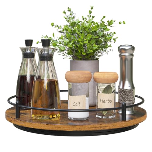Image of Lazy Susan Organizer,11 Inch Lazy Susan Turntable for Cabinet Table,Turntable Organizer Lazy Susan Spice Rack with 4 Non Slip Pads, Lazy Susan for Kitchen Countertop Refrigerator Cupboard